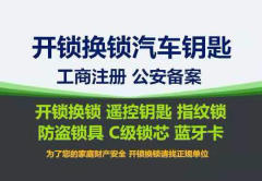 开锁/换锁/指纹锁,配汽车钥匙遥控,车库遥控