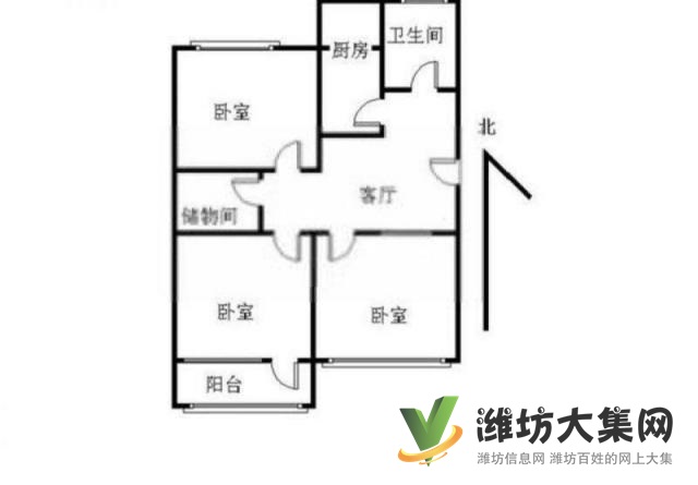 宝利家园 91平3室精装不山不顶 无税 带地下室泰
