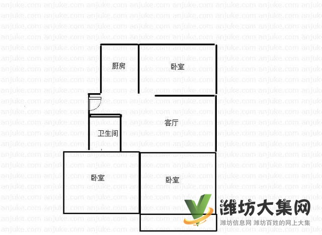 泰华近,苇湾小区75平三室大客厅精装 双气供暖单位房实际大