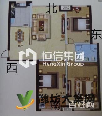 华府一品,129平,毛坯,无税,3室,适合喜欢自己