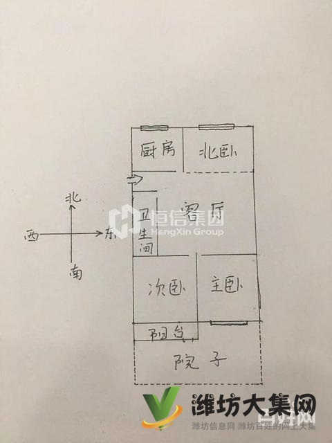 圣荣广场 仅一套一楼带院 92平 通透三室 急售 仅需78万顶