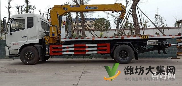 8吨平板一拖二清障车,东风天锦高速救援车 有现车