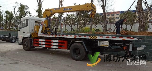 8吨平板一拖二清障车,东风天锦高速救援车 有现车