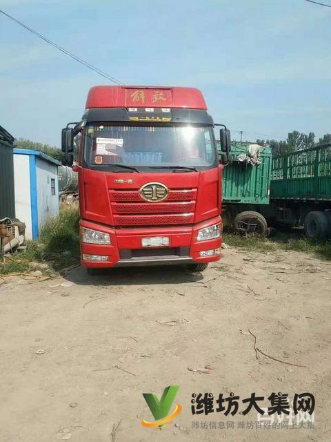 18年6月二手解放J6p牵引车 500马力双驱轻体