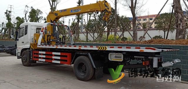 8吨平板一拖二清障车,东风天锦高速救援车 有现车