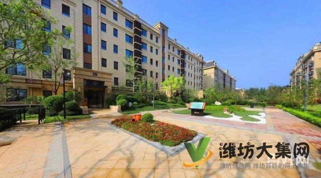 奎文区白浪河畔 高档小区 阳光假日 法式 多层电梯