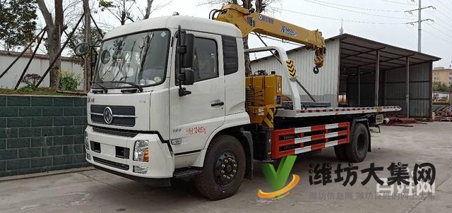 8吨平板一拖二清障车,东风天锦高速救援车 有现车