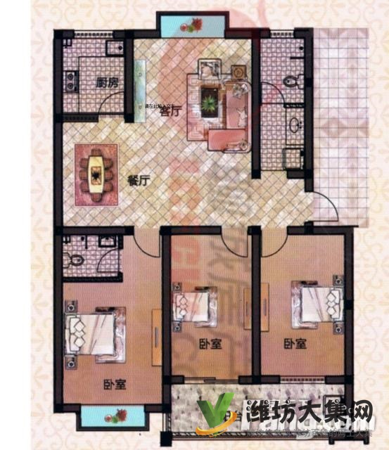 三友翡翠城 一楼带大院 精装修 配置齐全 拎包入住