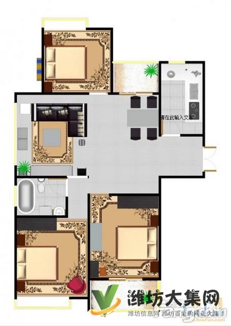 兴旺花园一楼三室两厅 精装修,业主着急出租 图