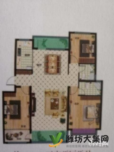 大华中央城和园 三室两厅两卫 79万 134平方