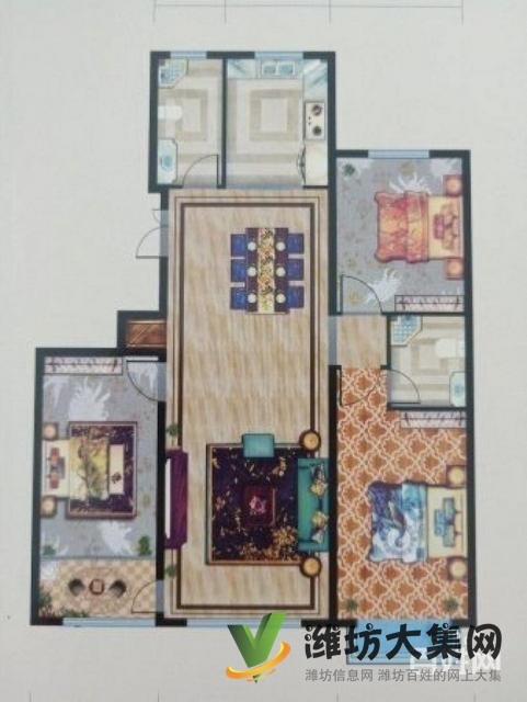 恒信无虚假,潍水蓝湾,多层低楼层,带大落地窗,一楼