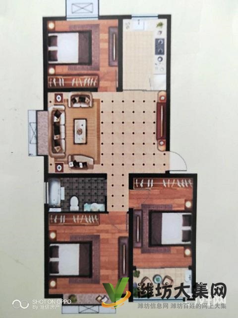 实验* **东盛花园 精装一楼 两室可改三室带车库