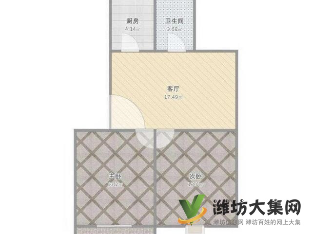 整租 |火车站南广场 荣军花园 多层2楼三室厅双气供暖130