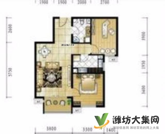 高家庄小区余庆园 2室1厅1卫精装修双气供暖拎包入