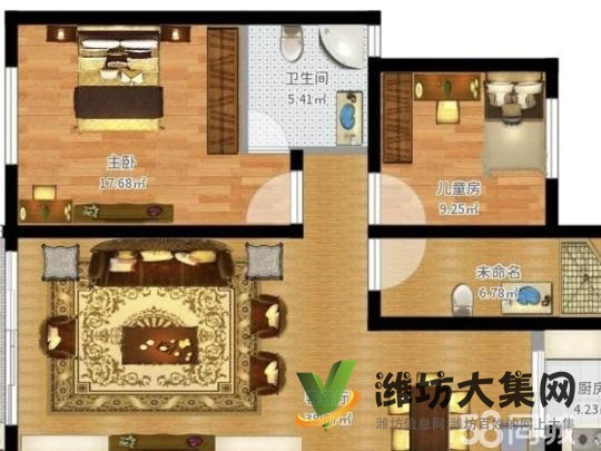 出售锦国花园精装三室一厅带外置阁楼大车库