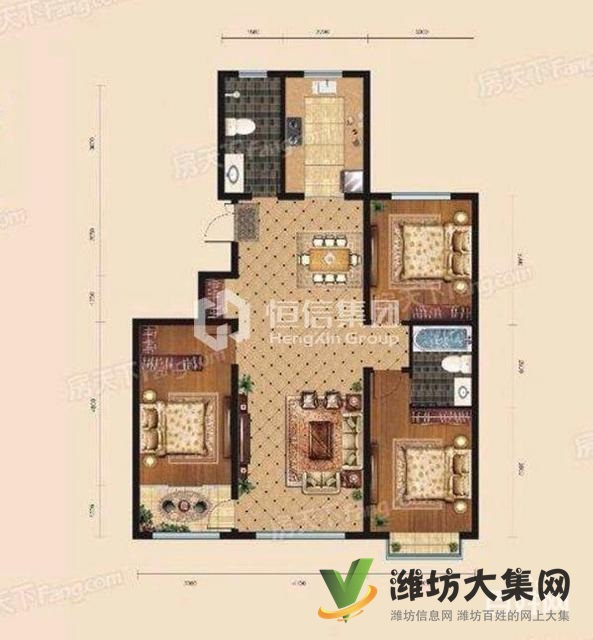 上城国际佳乐家奥文近茂华精装H户型好房,绿化率50,无税!