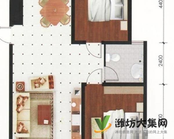 新富专家公寓,精装未住地下车位!客厅朝阳