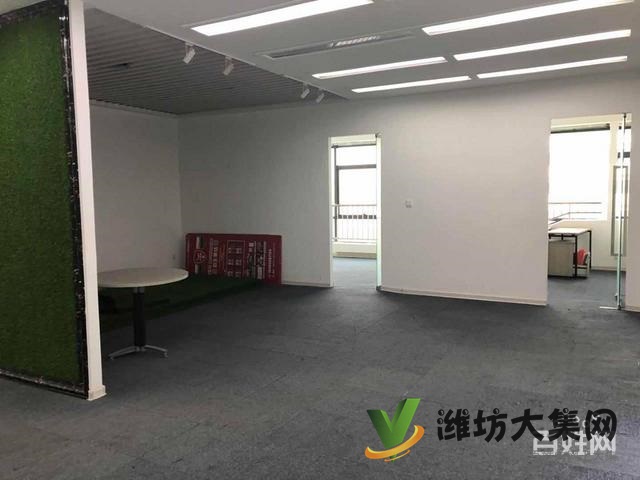 {快租无中介费}奎文万达中心好位置精装写字楼出租