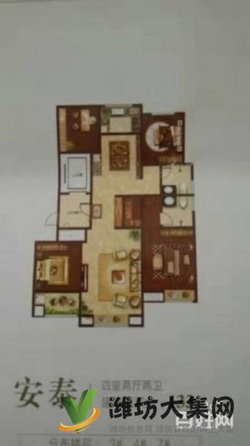 通亭街 瑞都广场 高层 精装3室 客厅带落地窗 全明户型