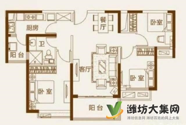 恒大名都  精装未住   113平仅售95万