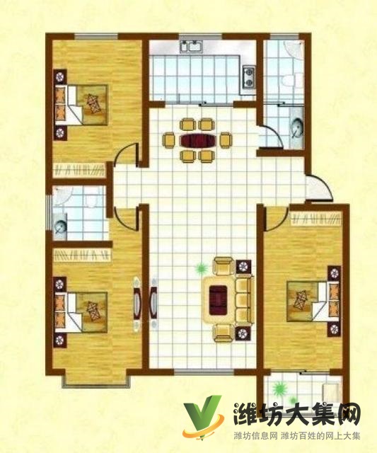 诚心出售南北3室水岸弘庭采光好有钥匙随时看房