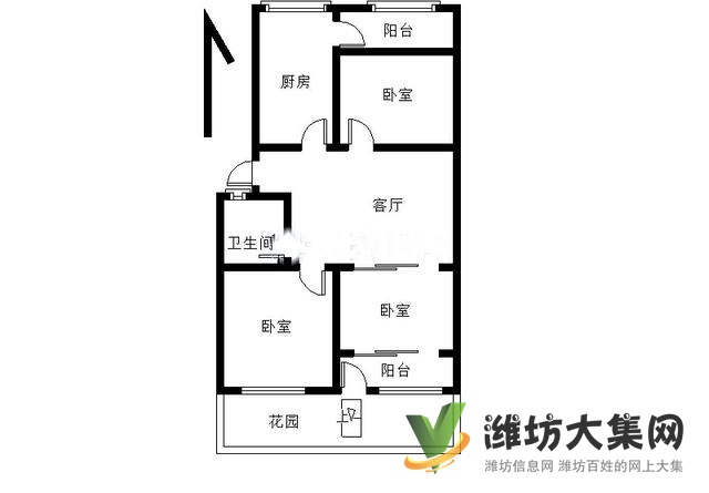 泰华福乐多 金泰名苑 一楼带院 3室小户型 带地下
