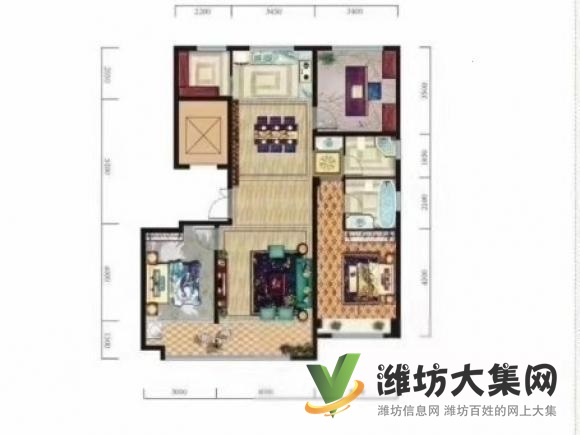 直降10万双阳台 永安路后姚小区 3室124平无税超价 77