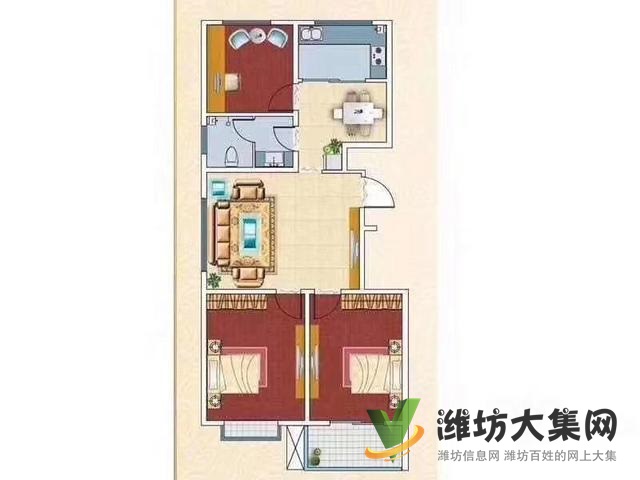 体育场近高铁北站 欣海花园 有钥匙 通透两室