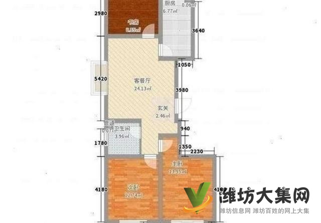 安全交易万达近 金都时代新城 全明大三室 精装 1