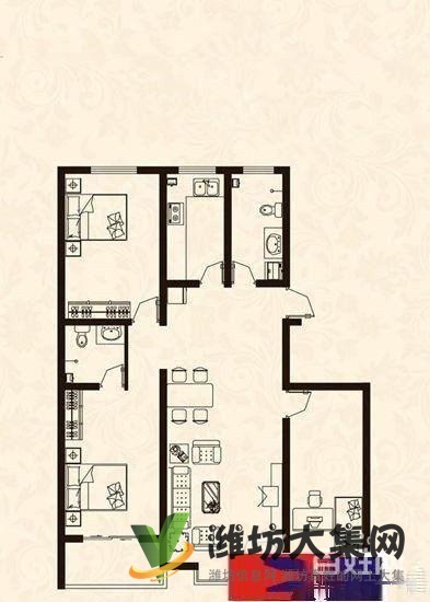 虞河畔植物园近,阳光御苑,新华中学學区房 采光好