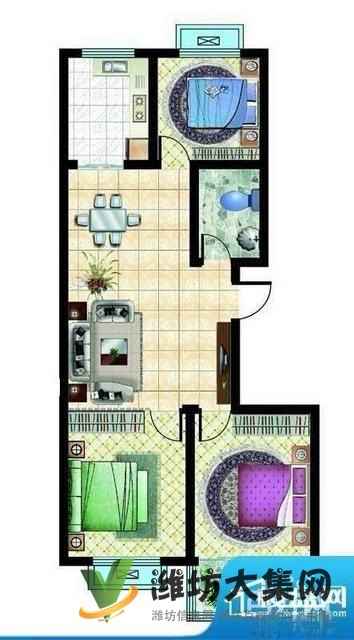 精装修三室两厅一卫,带地下室,车位充足