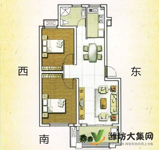 外国语西临好房带500平空中花园!可种菜,可种花,