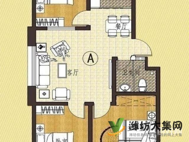 万达 泰华 中医院近2室1厅1卫拎包入住