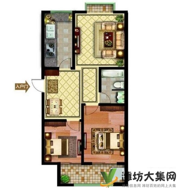 市府广场旁 南北通透双阳台 精装未住 仅85万