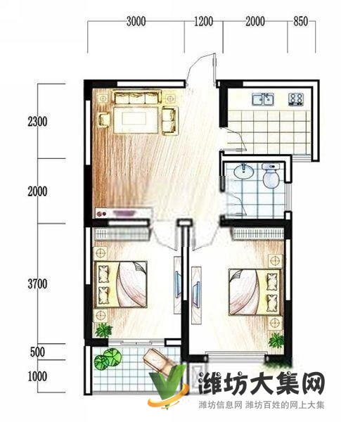 豪德区政府近带院!!急售沿河观景星都国际对面