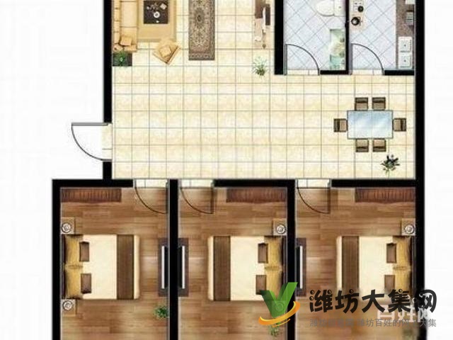 惊爆价首付仅需12万,鸢都新城123大房三室朝阳精装 无税火急急新惠