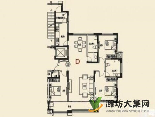 恒信无虚假单位房 超大H户型,单价不到9000,看