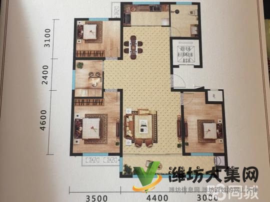 寿光中学学区房小公摊南北通透