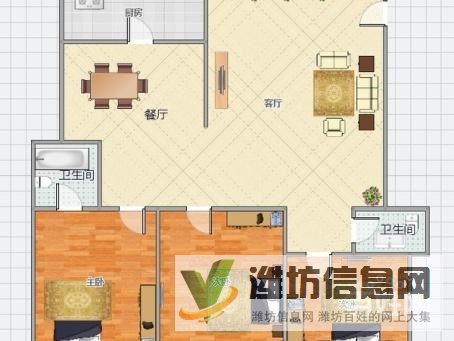 广文*** 东风街 鸢飞路名门现代城 精装三室朝阳108万急