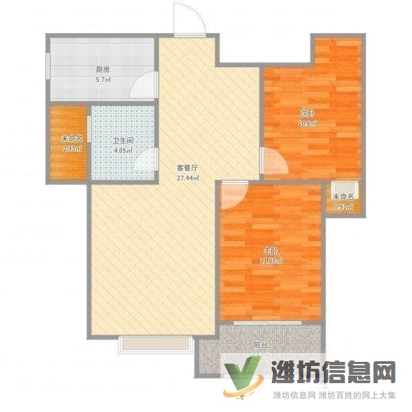 胜利东近~东方名苑~2室2厅精装~拎包入住~全天采