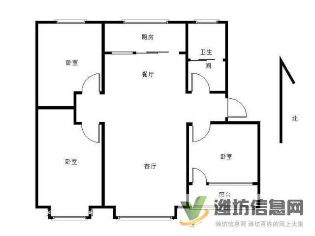 北海路旁 惠和园 H户型大开间 精装三居 自带幼儿
